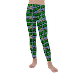 Game Over Karate And Gaming - Pixel Martial Arts Kids  Lightweight Velour Leggings by DinzDas