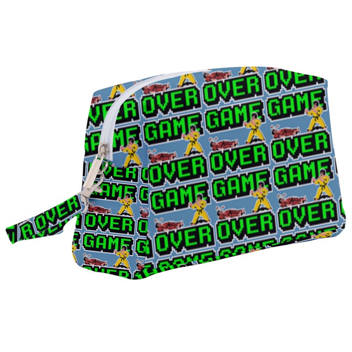 Game Over Karate And Gaming - Pixel Martial Arts Wristlet Pouch Bag (Large)