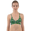 Game Over Karate And Gaming - Pixel Martial Arts Wrap Around Bikini Top View1