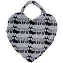 Gloomy Future  - Gas Mask And Pandemic Threat - Corona Times Giant Heart Shaped Tote View1