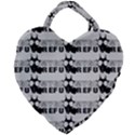 Gloomy Future  - Gas Mask And Pandemic Threat - Corona Times Giant Heart Shaped Tote View2