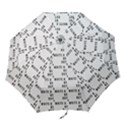 White And Nerdy - Computer Nerds And Geeks Folding Umbrellas View1