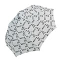 White And Nerdy - Computer Nerds And Geeks Folding Umbrellas View2