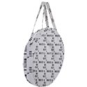 White And Nerdy - Computer Nerds And Geeks Giant Round Zipper Tote View3