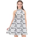 White And Nerdy - Computer Nerds And Geeks Halter Neckline Chiffon Dress  View1