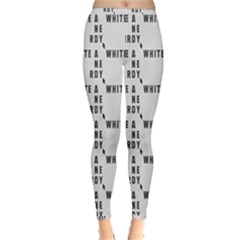 White And Nerdy - Computer Nerds And Geeks Inside Out Leggings by DinzDas