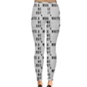 White And Nerdy - Computer Nerds And Geeks Inside Out Leggings View2