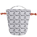 White And Nerdy - Computer Nerds And Geeks Drawstring Bucket Bag View1