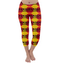 Japan Nippon Style - Japan Sun Capri Winter Leggings  by DinzDas