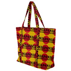 Japan Nippon Style - Japan Sun Zip Up Canvas Bag by DinzDas