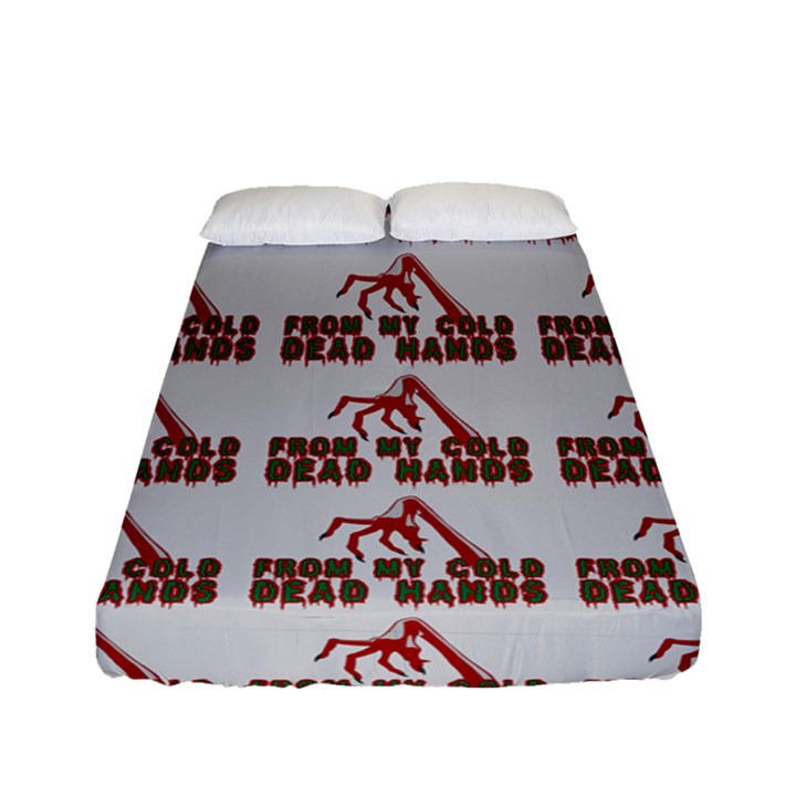 From My Dead Cold Hands - Zombie And Horror Fitted Sheet (Full/ Double Size)