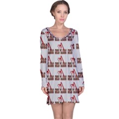 From My Dead Cold Hands - Zombie And Horror Long Sleeve Nightdress by DinzDas