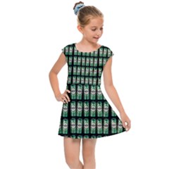 Beverage Cans - Beer Lemonade Drink Kids  Cap Sleeve Dress by DinzDas