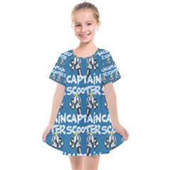 Scooter Captain - Moped And Scooter Riding Kids  Smock Dress by DinzDas