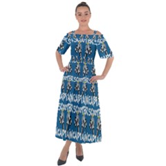 Scooter Captain - Moped And Scooter Riding Shoulder Straps Boho Maxi Dress  by DinzDas