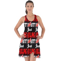 Just Killing It - Silly Toilet Stool Rocket Man Show Some Back Chiffon Dress by DinzDas