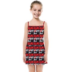 Just Killing It - Silly Toilet Stool Rocket Man Kids  Summer Sun Dress by DinzDas