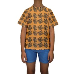 Inka Cultur Animal - Animals And Occult Religion Kids  Short Sleeve Swimwear by DinzDas