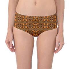 Inka Cultur Animal - Animals And Occult Religion Mid-waist Bikini Bottoms by DinzDas