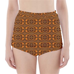 Inka Cultur Animal - Animals And Occult Religion High-waisted Bikini Bottoms by DinzDas