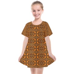 Inka Cultur Animal - Animals And Occult Religion Kids  Smock Dress by DinzDas