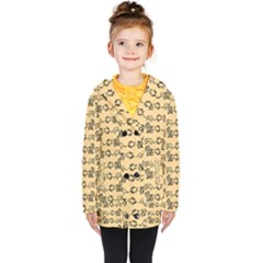 Inka Cultur Animal - Animals And Occult Religion Kids  Double Breasted Button Coat by DinzDas