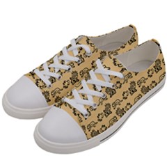 Inka Cultur Animal - Animals And Occult Religion Women s Low Top Canvas Sneakers by DinzDas