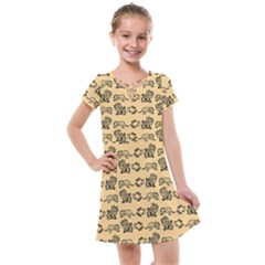 Inka Cultur Animal - Animals And Occult Religion Kids  Cross Web Dress by DinzDas