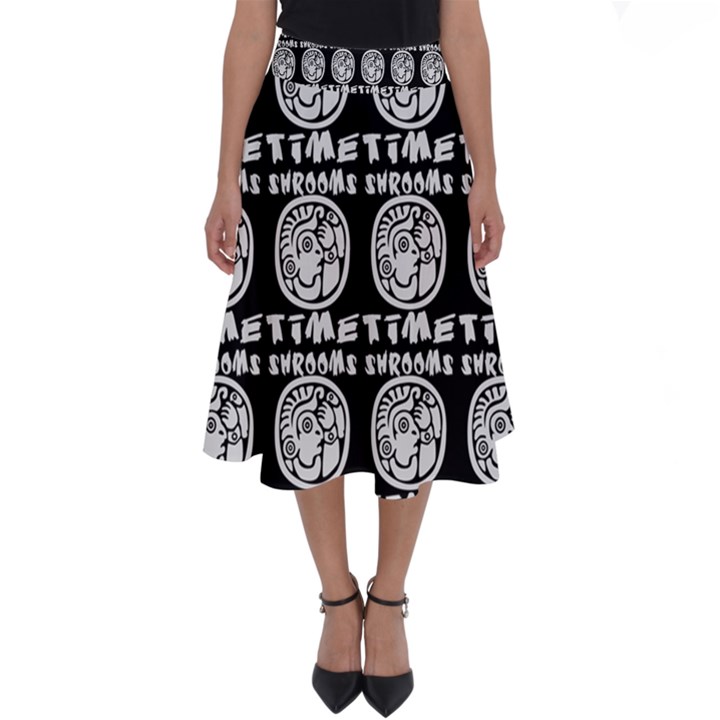 Inka Cultur Animal - Animals And Occult Religion Perfect Length Midi Skirt