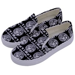 Inka Cultur Animal - Animals And Occult Religion Kids  Canvas Slip Ons by DinzDas