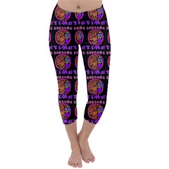 Inka Cultur Animal - Animals And Occult Religion Capri Winter Leggings  by DinzDas