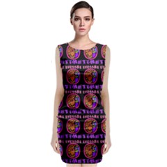 Inka Cultur Animal - Animals And Occult Religion Sleeveless Velvet Midi Dress by DinzDas