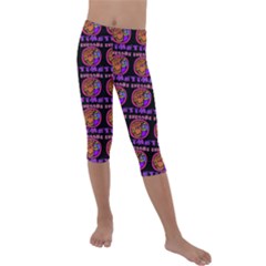 Inka Cultur Animal - Animals And Occult Religion Kids  Lightweight Velour Capri Leggings  by DinzDas