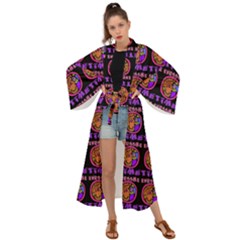 Inka Cultur Animal - Animals And Occult Religion Maxi Kimono by DinzDas