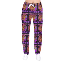 Inka Cultur Animal - Animals And Occult Religion Women Velvet Drawstring Pants by DinzDas