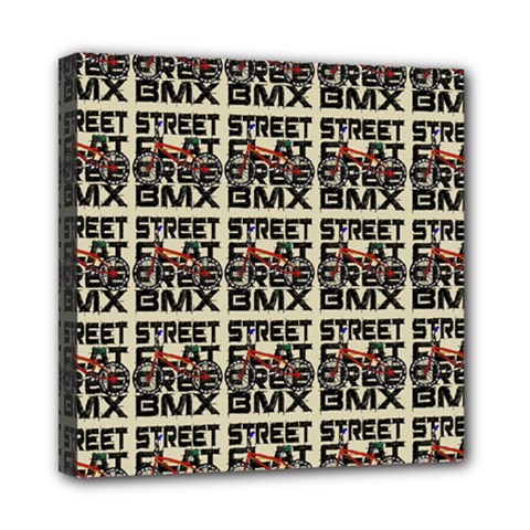 Bmx And Street Style - Urban Cycling Culture Mini Canvas 8  X 8  (stretched) by DinzDas