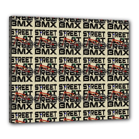 Bmx And Street Style - Urban Cycling Culture Canvas 24  X 20  (stretched) by DinzDas