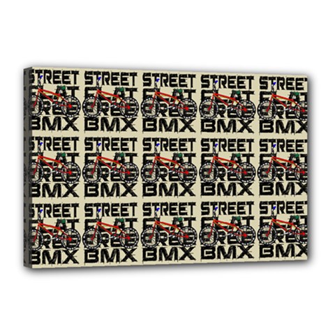 Bmx And Street Style - Urban Cycling Culture Canvas 18  X 12  (stretched) by DinzDas