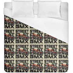 Bmx And Street Style - Urban Cycling Culture Duvet Cover (king Size) by DinzDas