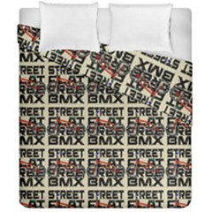 Bmx And Street Style - Urban Cycling Culture Duvet Cover Double Side (california King Size) by DinzDas