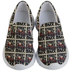 Bmx And Street Style - Urban Cycling Culture Kids Lightweight Slip Ons by DinzDas