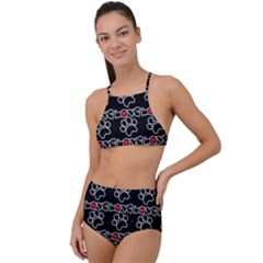 Pet Love - Dogs, Cats And All Pets Lover High Waist Tankini Set by DinzDas