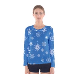 Winter Time And Snow Chaos Women s Long Sleeve Tee