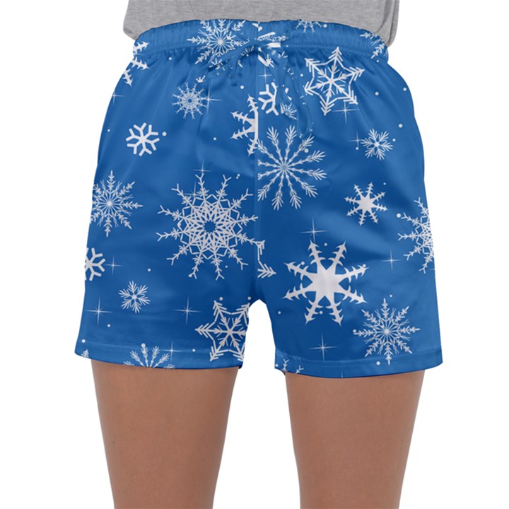 Winter Time And Snow Chaos Sleepwear Shorts