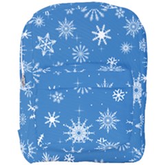 Winter Time And Snow Chaos Full Print Backpack by DinzDas