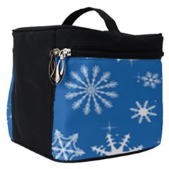 Winter Time And Snow Chaos Make Up Travel Bag (small) by DinzDas