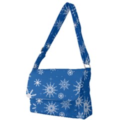 Winter Time And Snow Chaos Full Print Messenger Bag (s) by DinzDas