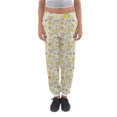 Abstract Flowers And Circle Women s Jogger Sweatpants by DinzDas