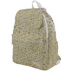 Abstract Flowers And Circle Top Flap Backpack