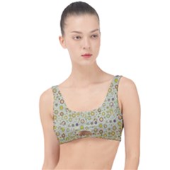 Abstract Flowers And Circle The Little Details Bikini Top by DinzDas